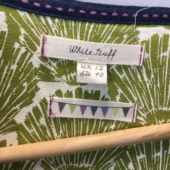 White Stuff Rockpool Dress in Grassy Green Shell Print - Picture 10 of 11